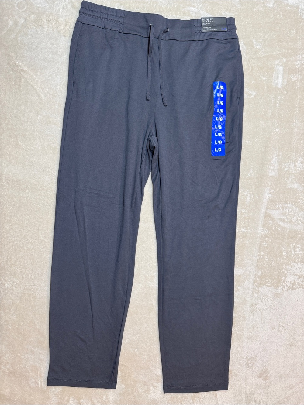 Badgley Mischka Black Drawstring Joggers